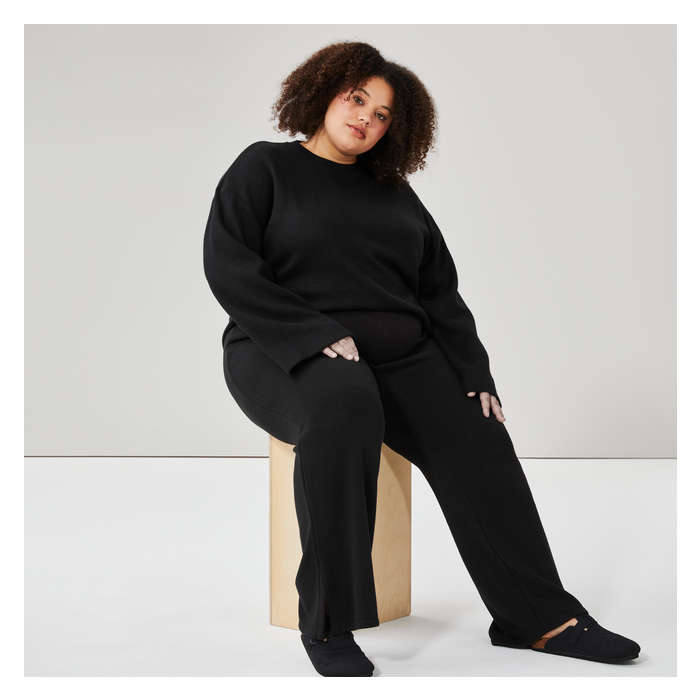 Aux Femmes Pantalon à fentes latérales Femmes+